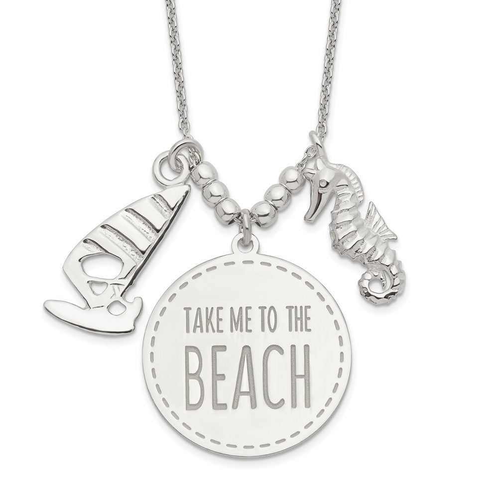 Sterling Silver Take Me To The Beach Necklace