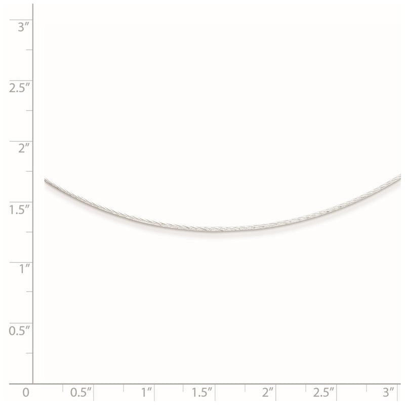 Sterling Silver Fancy 1mm Neckwire