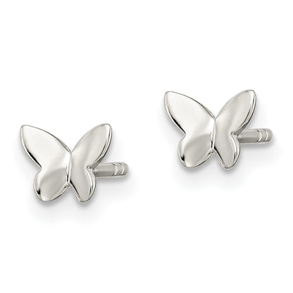 Sterling Silver Madi K Polished Butterfly Children'S Post Earrings