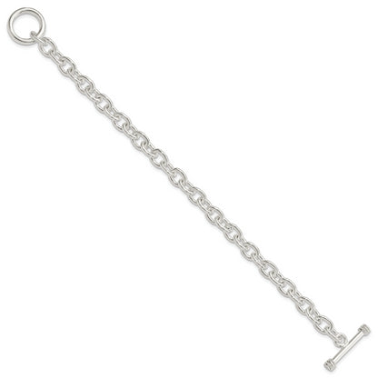 7.75 Inch Sterling Silver 7.75Inch Polished Fancy Link Toggle Bracelet