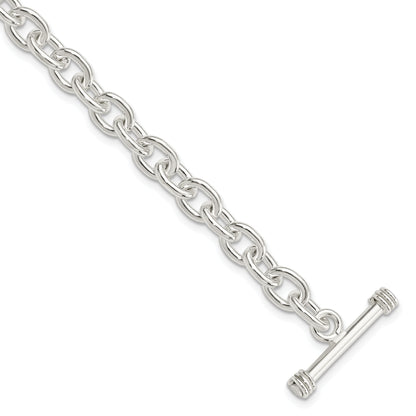 7.75 Inch Sterling Silver 7.75Inch Polished Fancy Link Toggle Bracelet