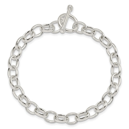 7.75 Inch Sterling Silver 7.75Inch Polished Fancy Link Toggle Bracelet