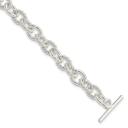 7.75 Inch Sterling Silver 7.75Inch Polished Fancy Link Toggle Bracelet