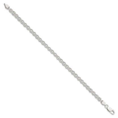 8.5 Inch Sterling Silver 4.8mm Fancy Link Bracelet
