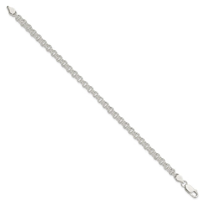 8.5 Inch Sterling Silver 4.8mm Fancy Link Bracelet