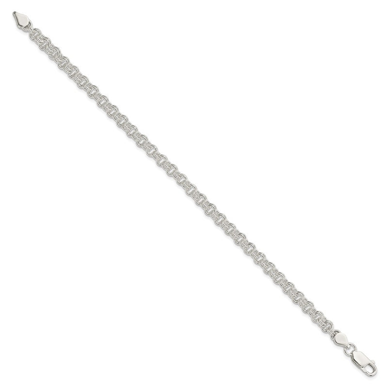 8.5 Inch Sterling Silver 4.8mm Fancy Link Bracelet