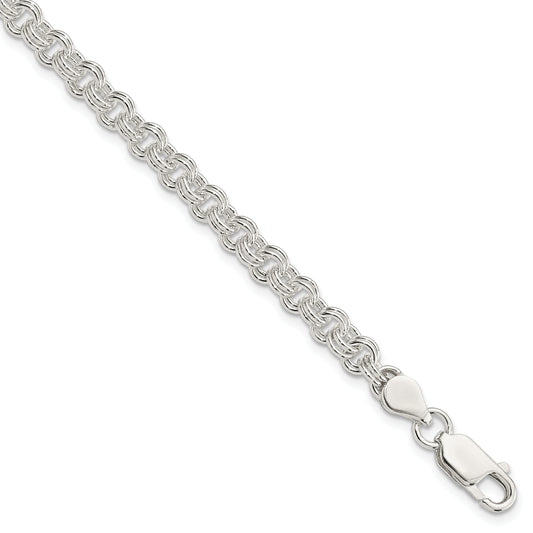 8.5 Inch Sterling Silver 4.8mm Fancy Link Bracelet