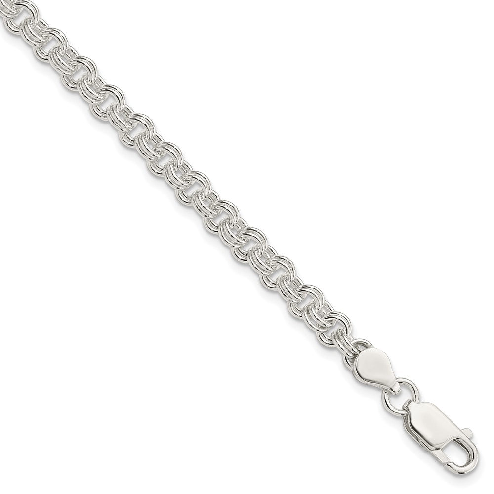 8.5 Inch Sterling Silver 4.8mm Fancy Link Bracelet
