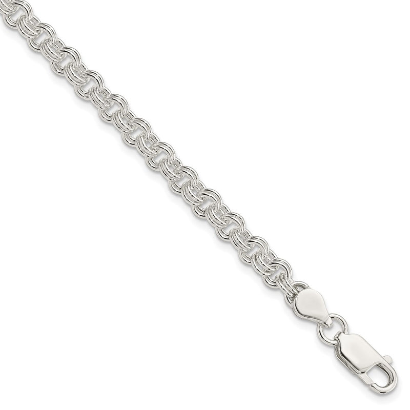 8.5 Inch Sterling Silver 4.8mm Fancy Link Bracelet
