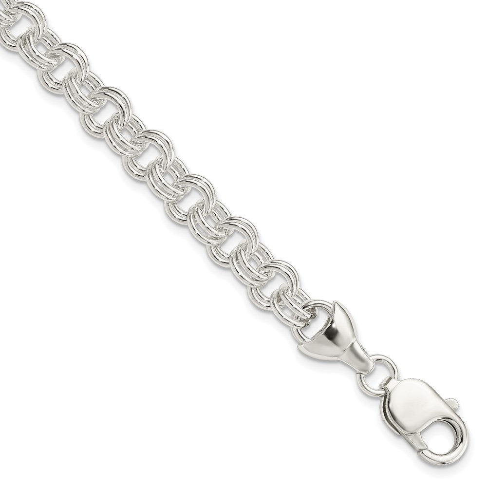 7.5 Inch Sterling Silver 7.5Inch Double Link Bracelet