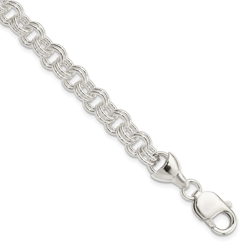 7.5 Inch Sterling Silver 7.5Inch Double Link Bracelet