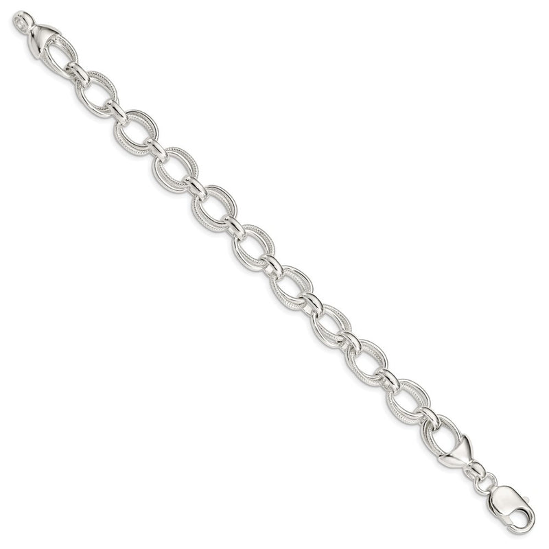 8.5 Inch Sterling Silver 8.5Inch Fancy Link Bracelet