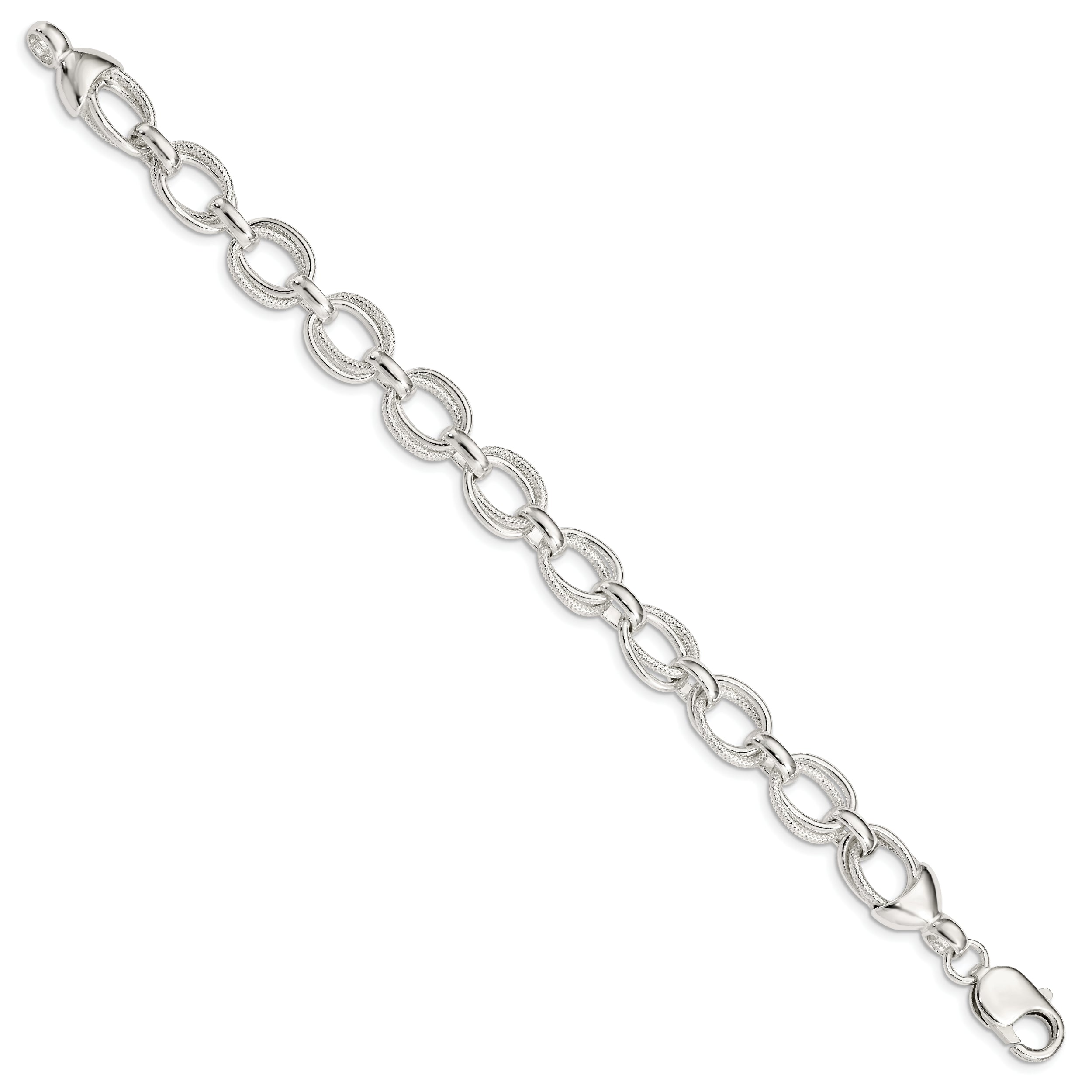 8.5 Inch Sterling Silver 8.5Inch Fancy Link Bracelet