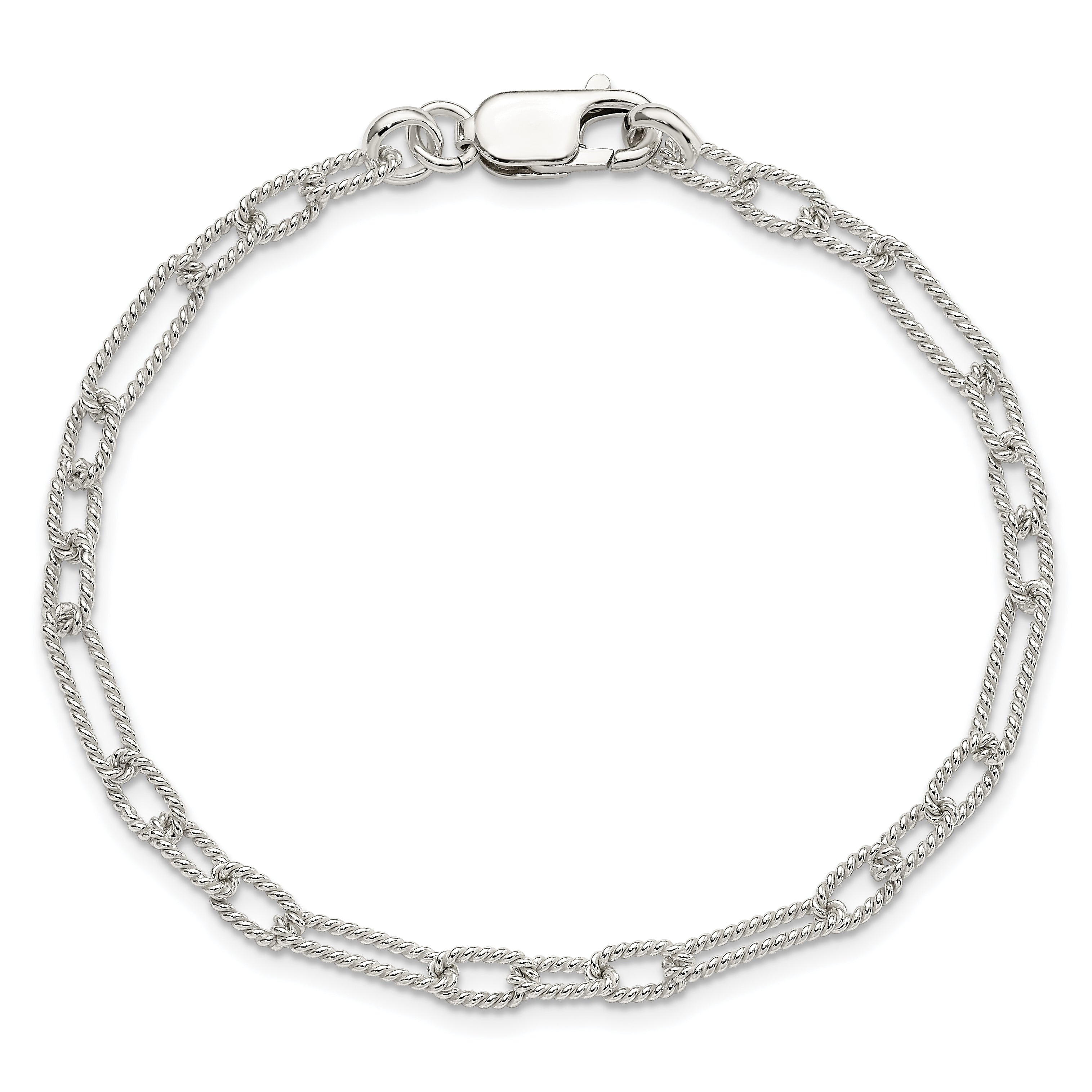 7.5 Inch Sterling Silver 7.5Inch Fancy Link Bracelet