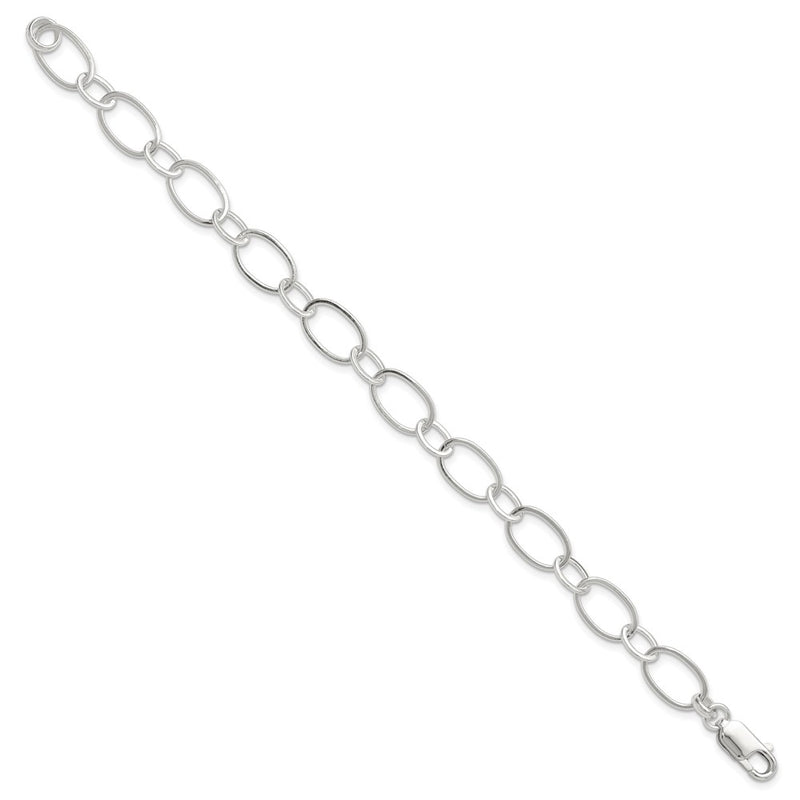 7.5 Inch Sterling Silver 7.5Inch Fancy Link Bracelet