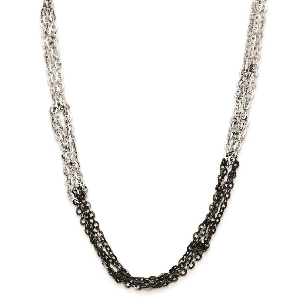Sterling Silver Fancy 2 Ext. Chain Necklace