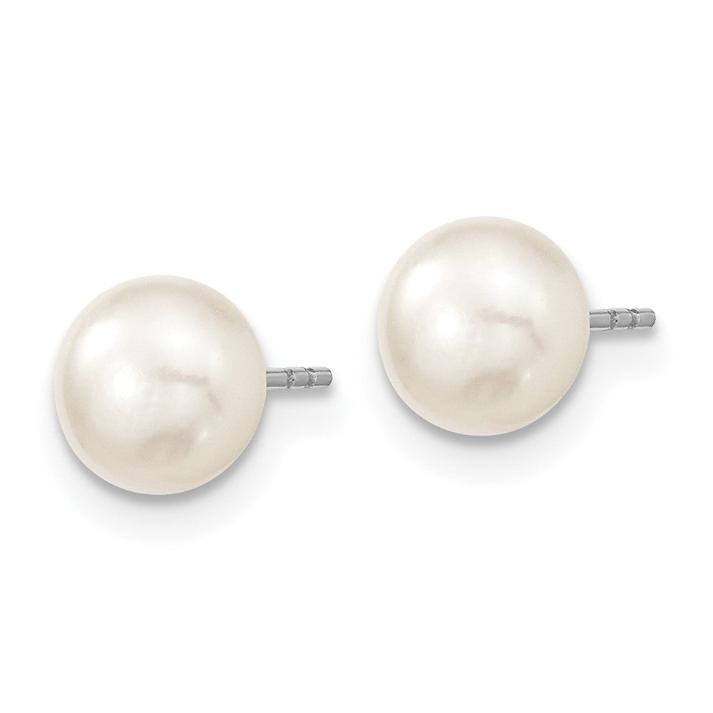 Sterling Silver Rh 6-7mm Fwc Pearl 18/2 Necklace 7/1 Brace/Earring Set
