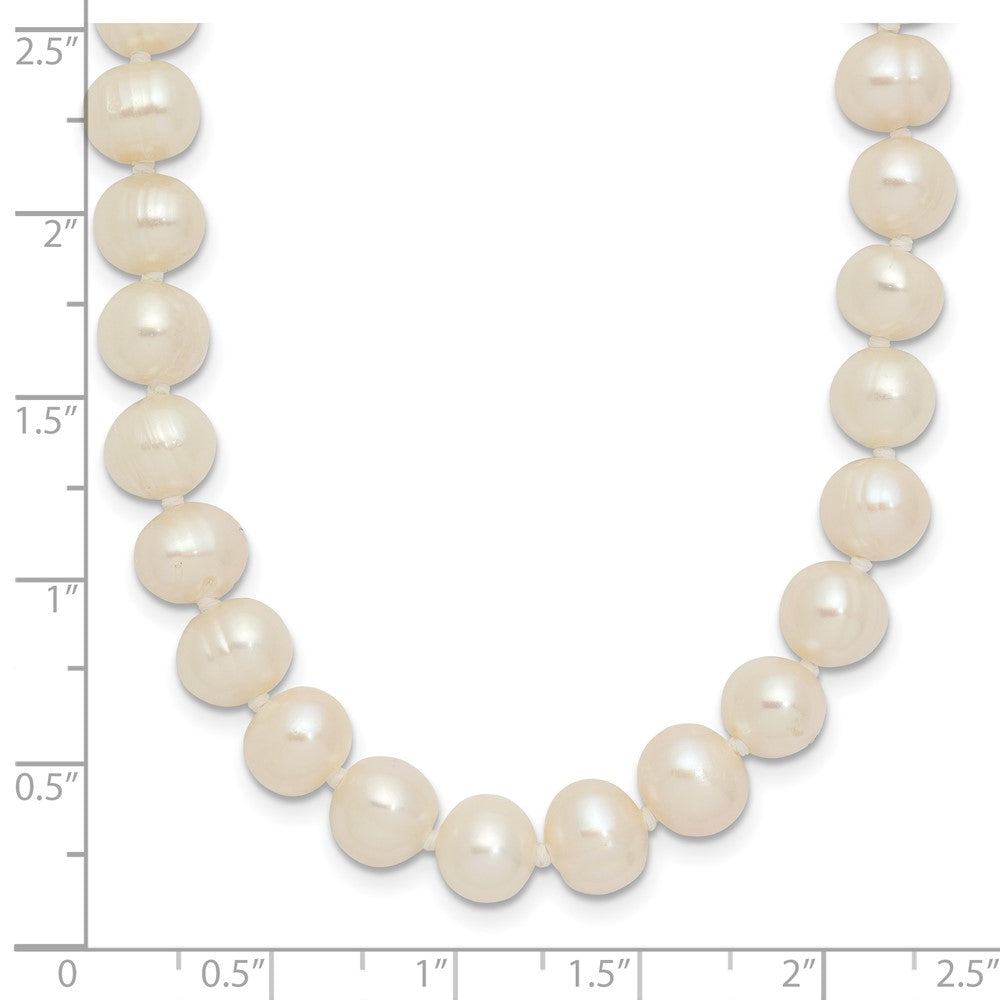 Fashion 6-7mm White Semi-Round Freshwater Cultured Pearl Slip-On Endless 80 Inch Necklace