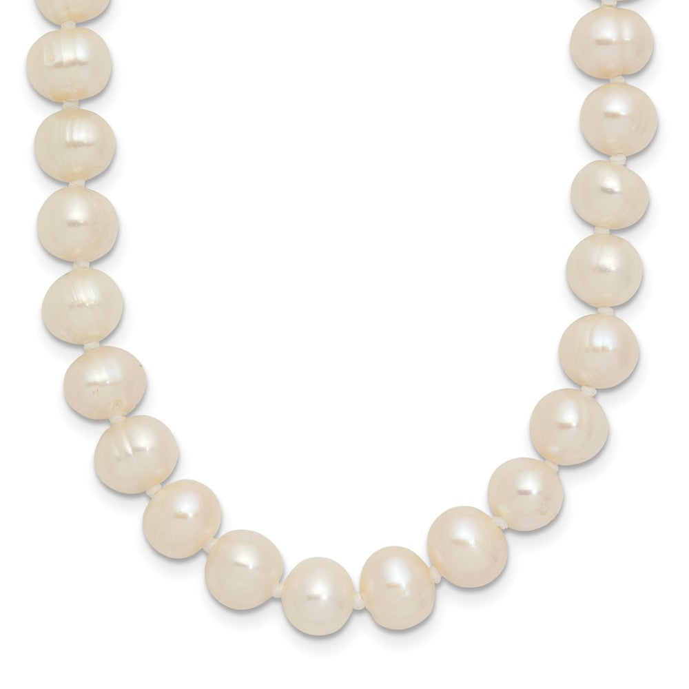 Fashion 6-7mm White Semi-Round Freshwater Cultured Pearl Slip-On Endless 80 Inch Necklace