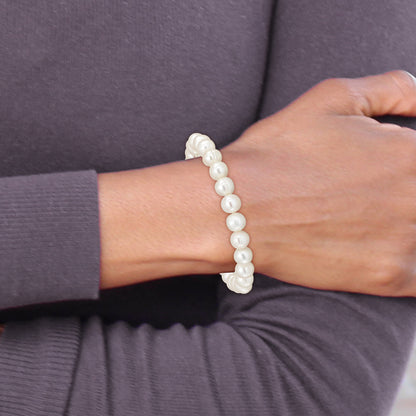 Fashion Madi K 5-6mm Freshwater Cultured Pearl Children'S Stretch Bracelet
