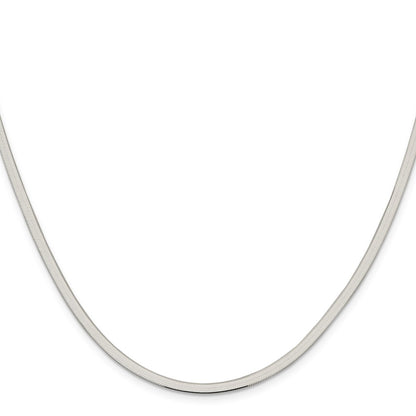24 Inch Sterling Silver 3mm Magic Herringbone Chain Necklace