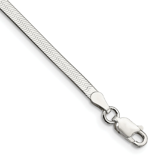 7 Inch Sterling Silver 3mm Magic Herringbone Chain