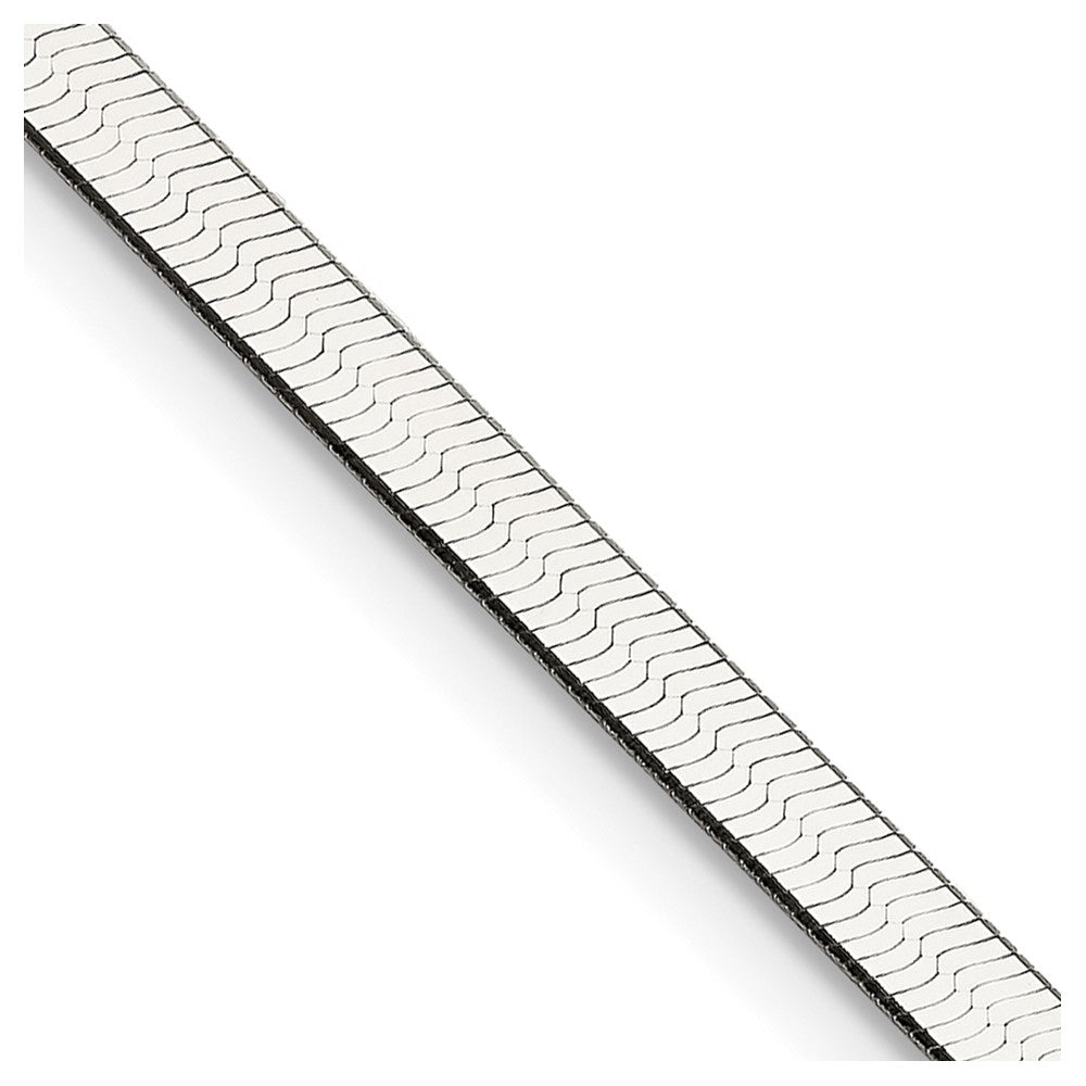 24 Inch Sterling Silver 3mm Magic Herringbone Chain Necklace