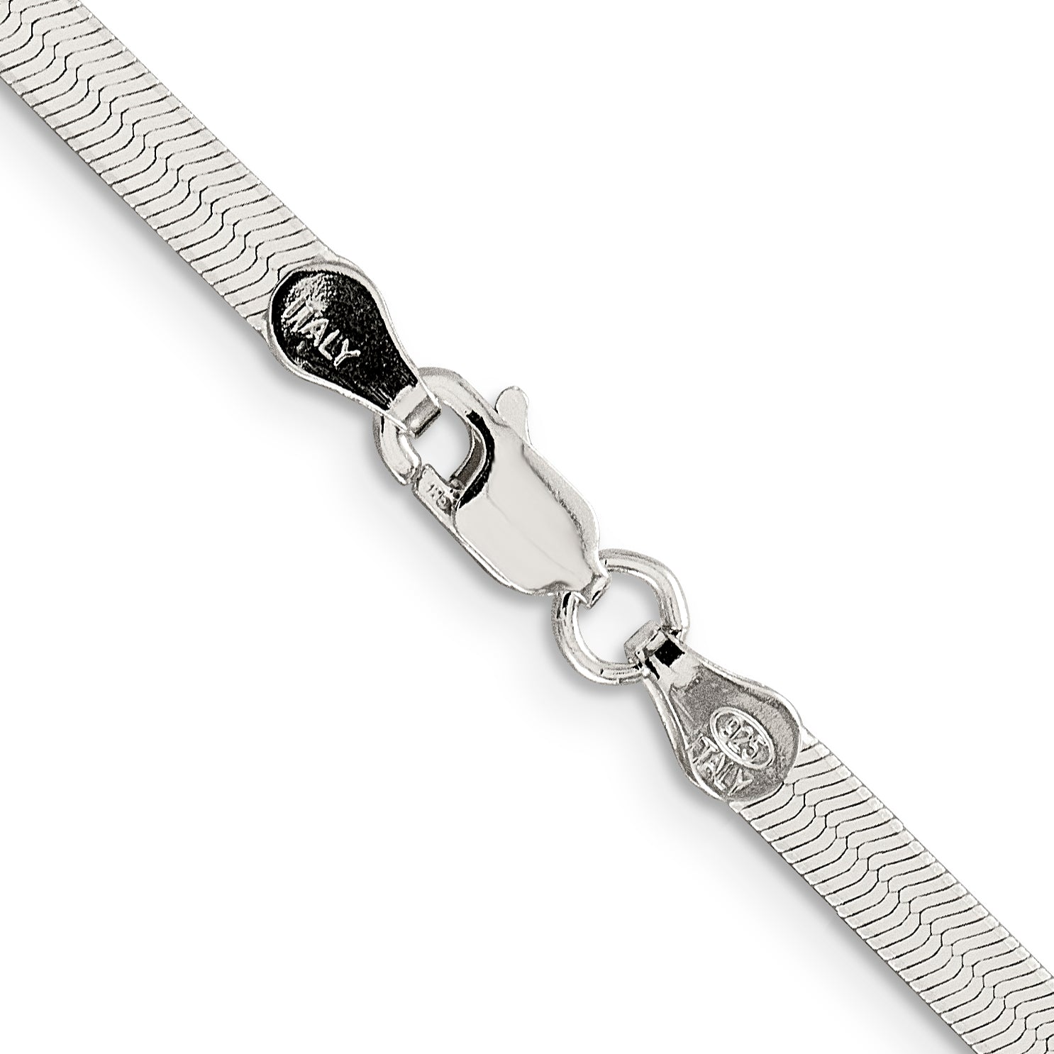 24 Inch Sterling Silver 3.5mm Magic Herringbone Chain Necklace