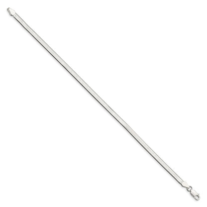 8 Inch Sterling Silver 3.5mm Magic Herringbone Chain Bracelet