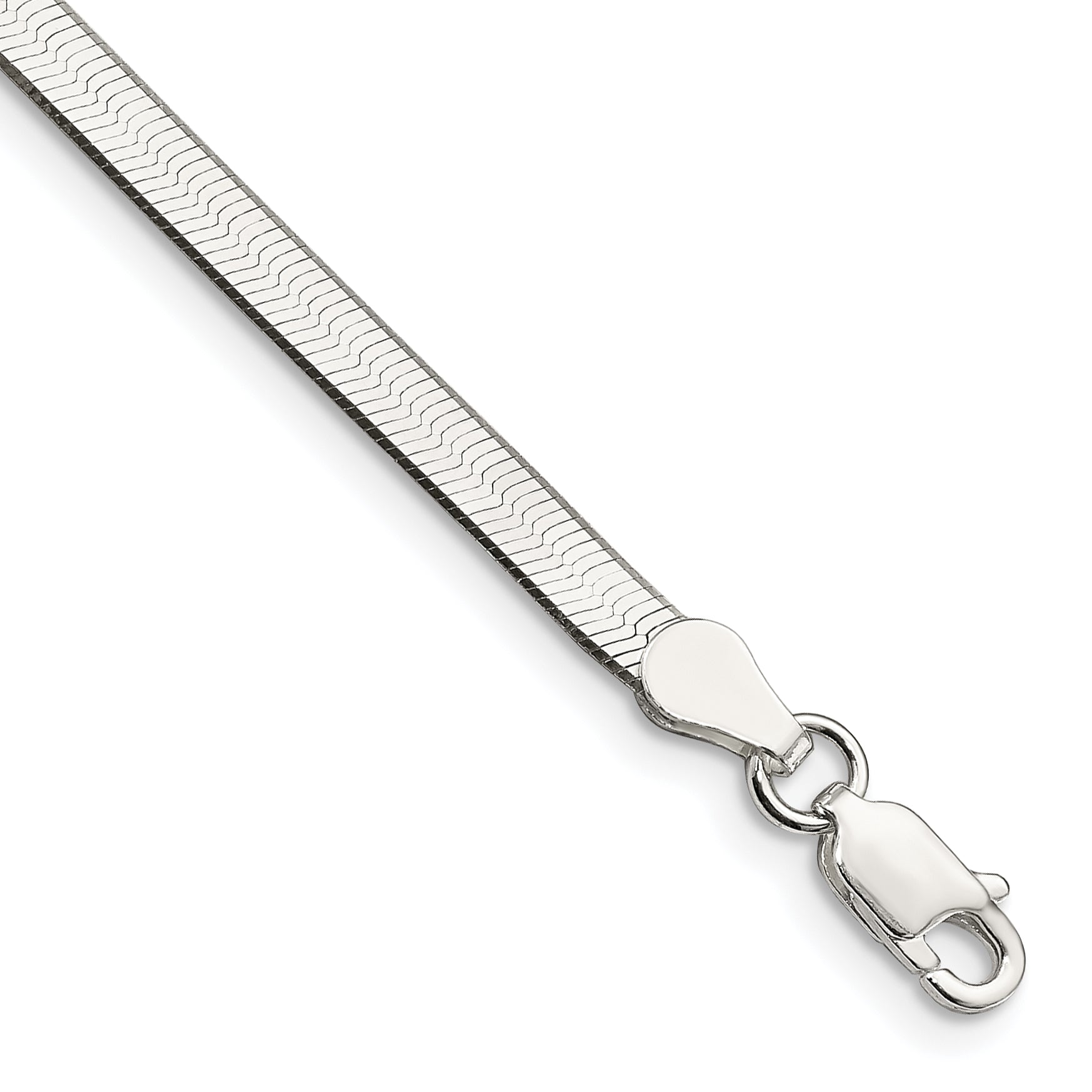 7 Inch Sterling Silver 3.5mm Magic Herringbone Chain