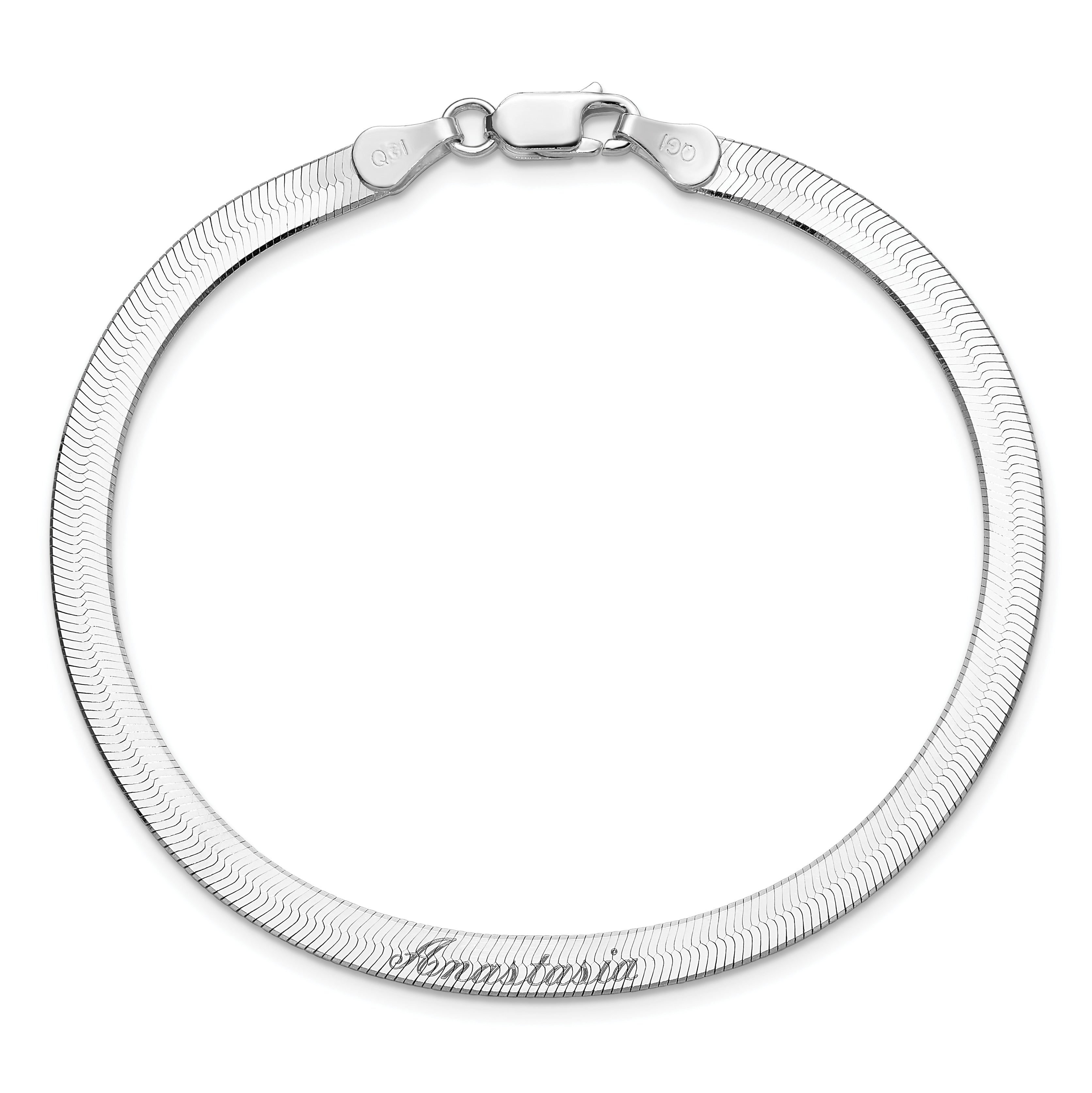 7 Inch Sterling Silver 4.5mm Magic Herringbone Chain