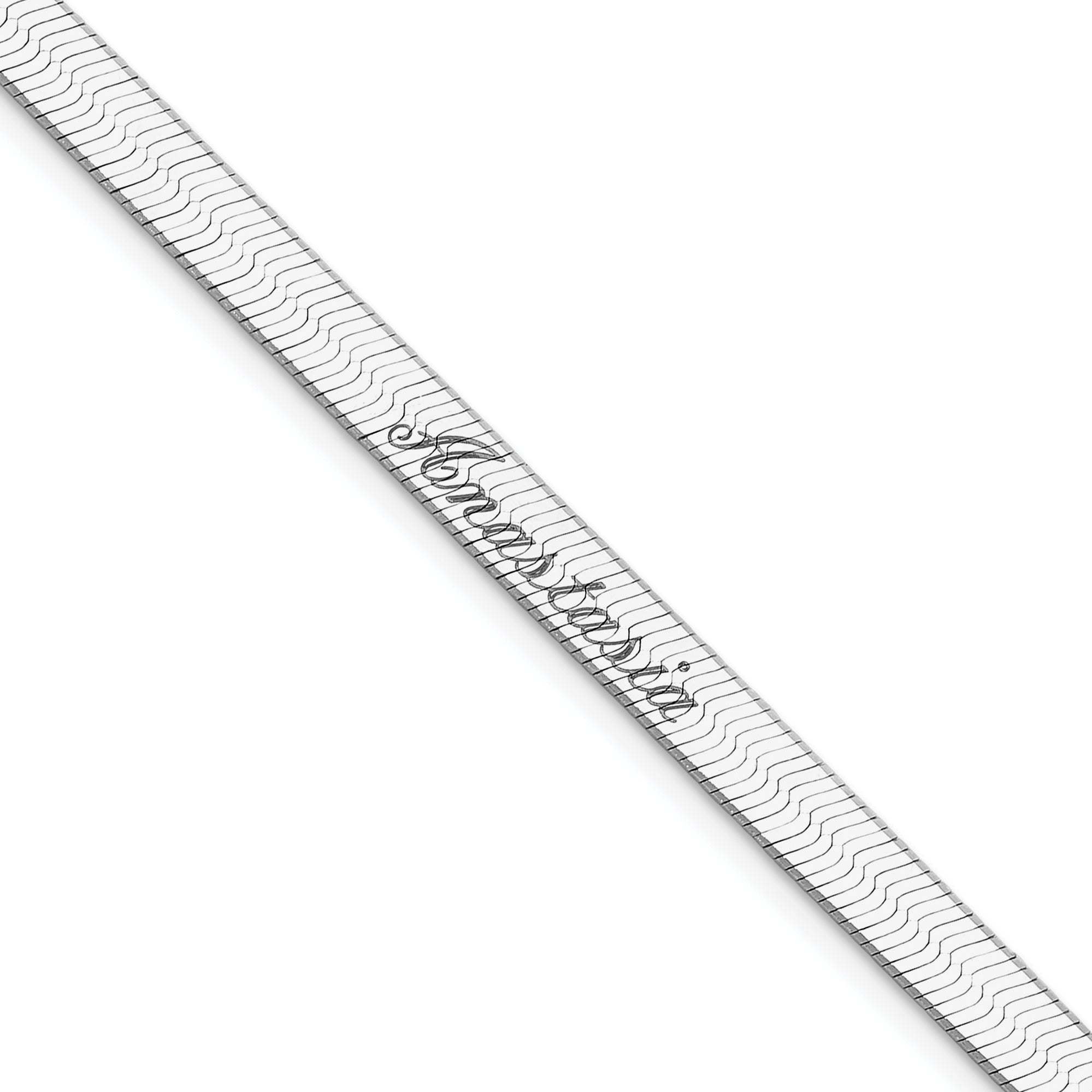 7 Inch Sterling Silver 4.5mm Magic Herringbone Chain