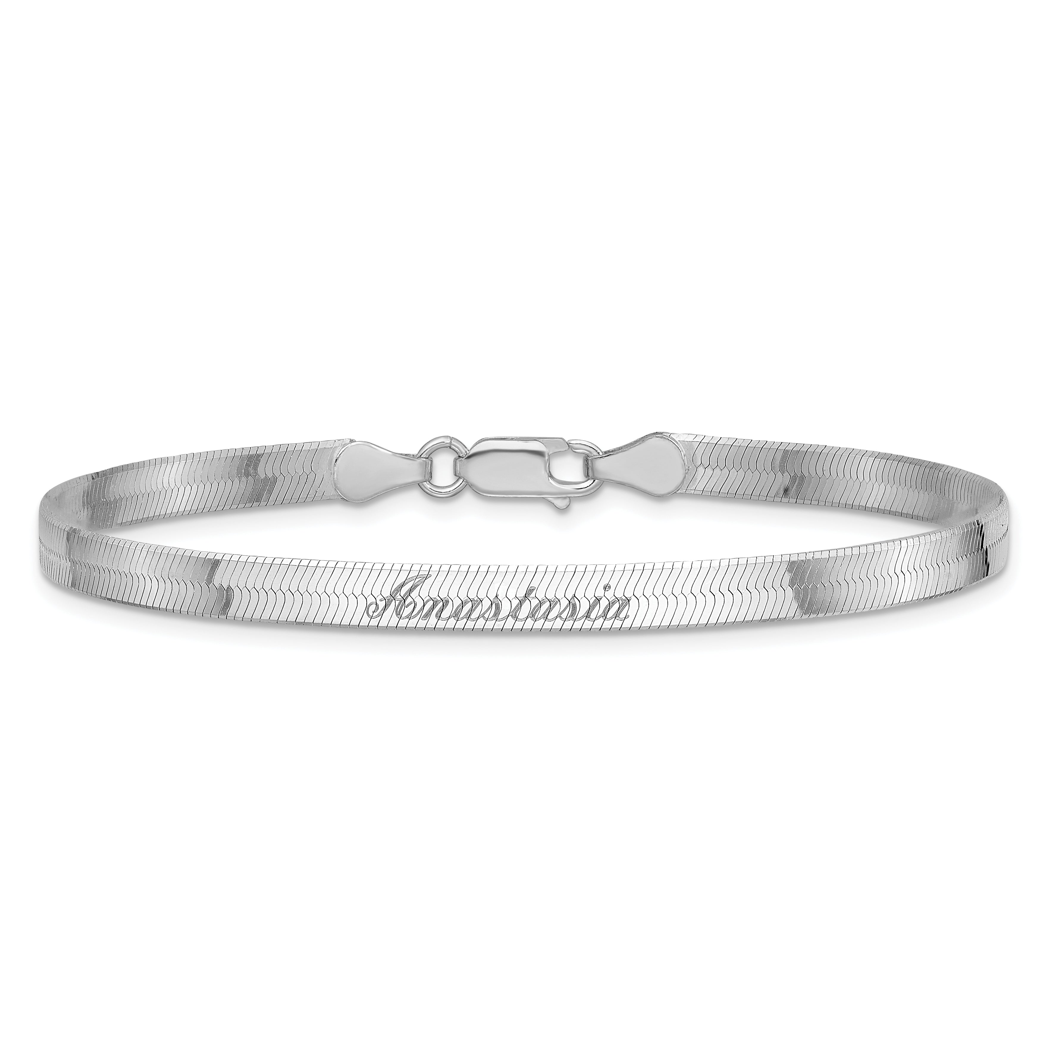 7 Inch Sterling Silver 4.5mm Magic Herringbone Chain