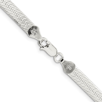 24 Inch Sterling Silver 5.25mm Magic Herringbone Chain Necklace