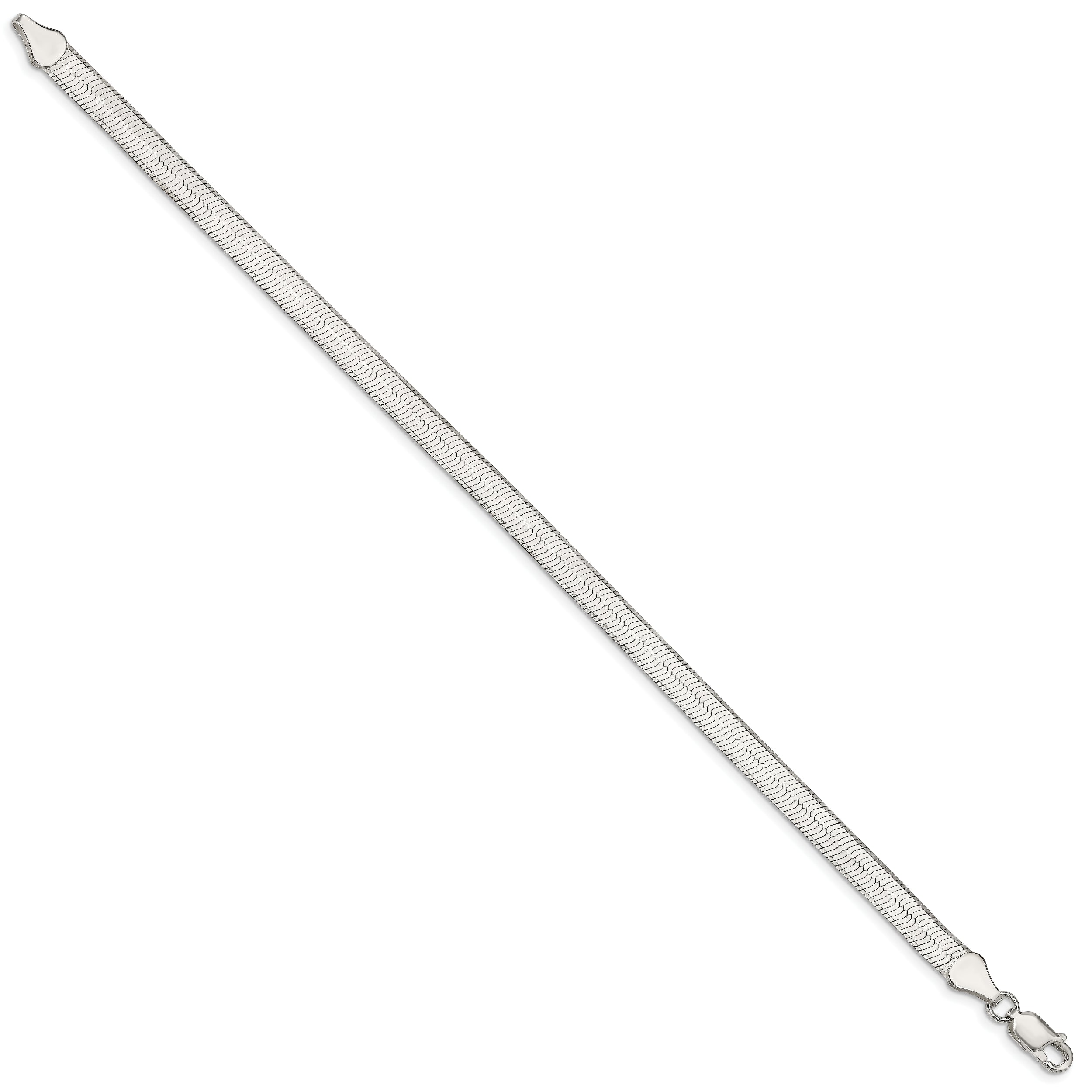 7 Inch Sterling Silver 5.25mm Magic Herringbone Chain