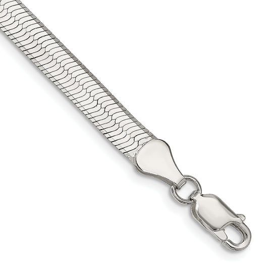 7 Inch Sterling Silver 5.25mm Magic Herringbone Chain