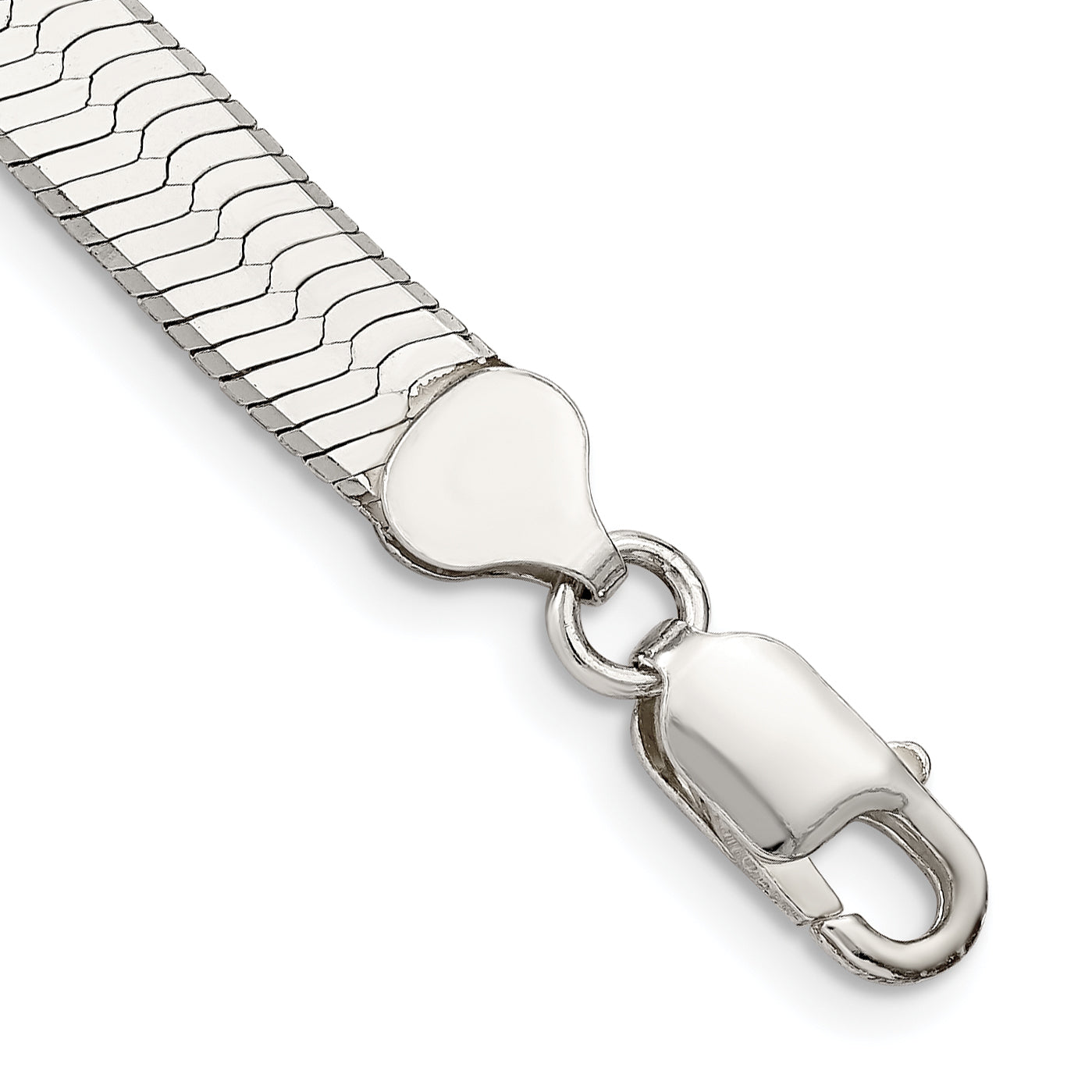 7 Inch Sterling Silver 8mm Magic Herringbone Chain