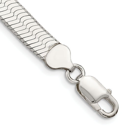 7 Inch Sterling Silver 8mm Magic Herringbone Chain