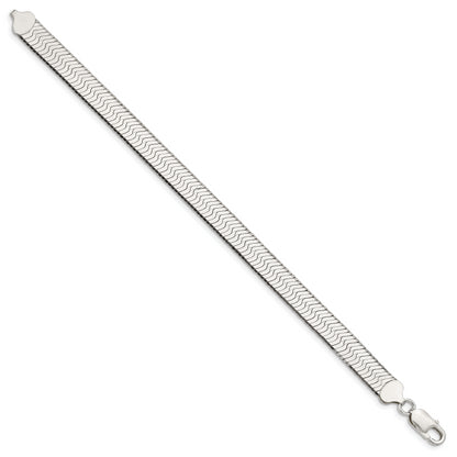 7 Inch Sterling Silver 8.75mm Magic Herringbone Chain