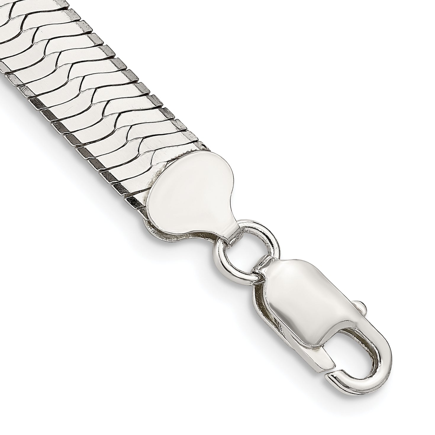 7 Inch Sterling Silver 8.75mm Magic Herringbone Chain