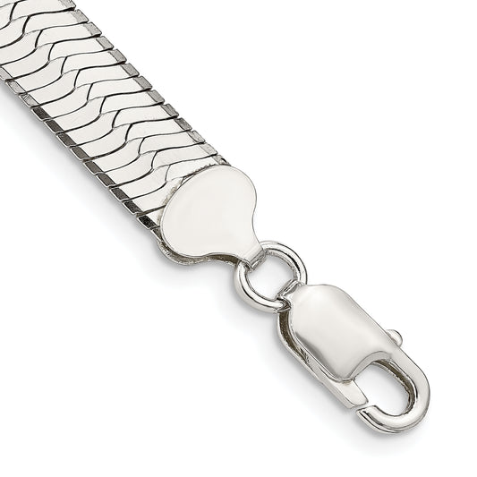 7 Inch Sterling Silver 8.75mm Magic Herringbone Chain