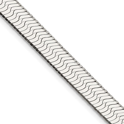 18 Inch Sterling Silver 8.75mm Magic Herringbone Chain Necklace