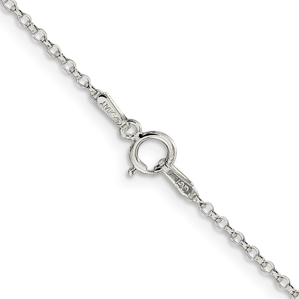 36 Inch Sterling Silver 1.5mm Diamond-Cut Cable Chain Necklace