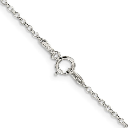 36 Inch Sterling Silver 1.5mm Diamond-Cut Cable Chain Necklace