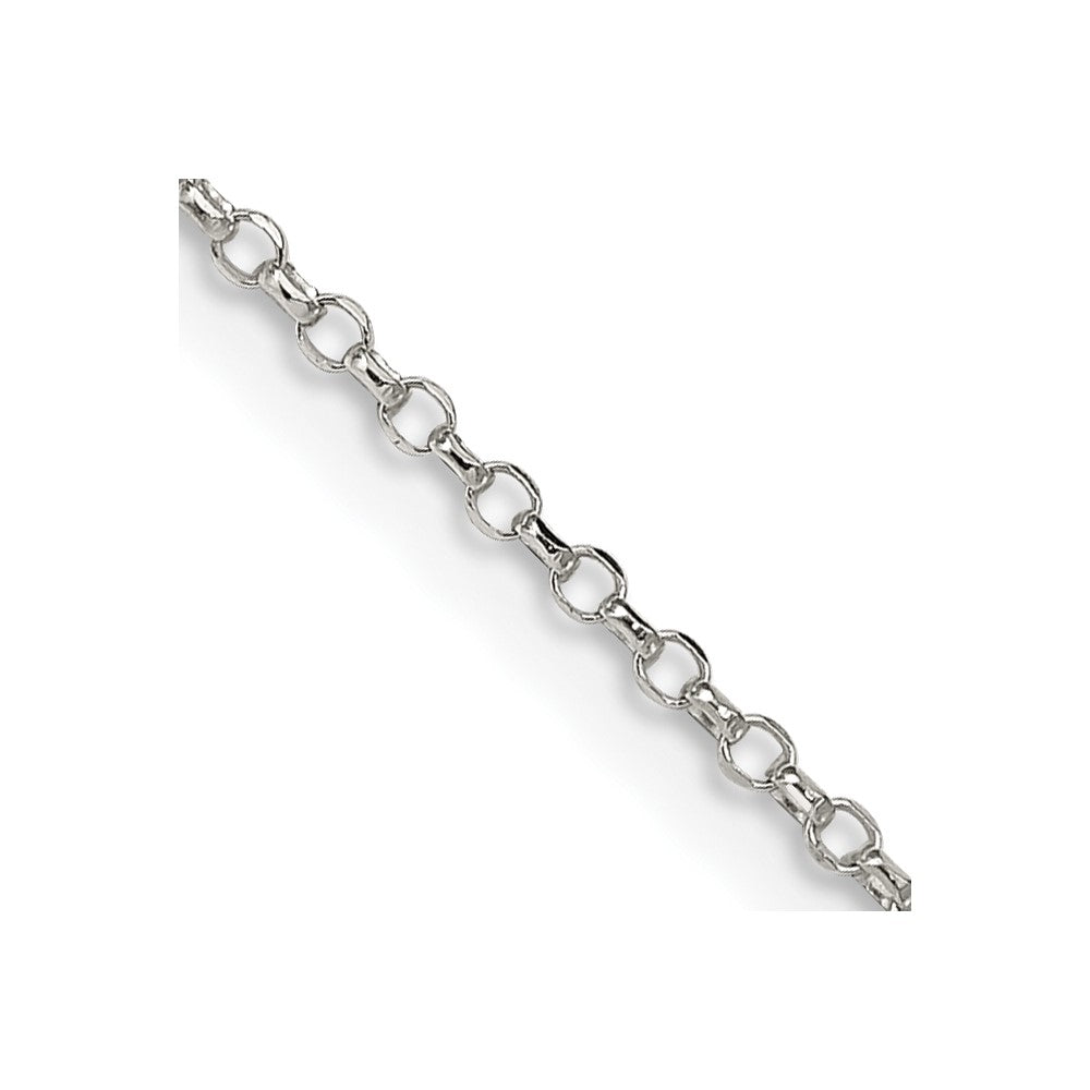 30 Inch Sterling Silver 1.5mm Diamond-Cut Cable Chain Necklace