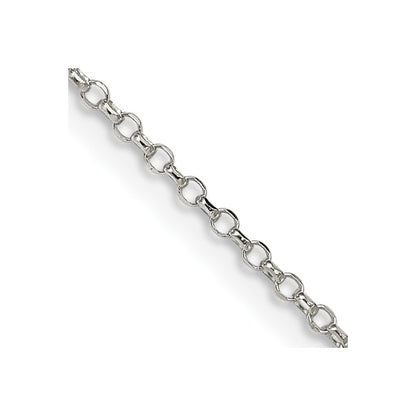 30 Inch Sterling Silver 1.5mm Diamond-Cut Cable Chain Necklace