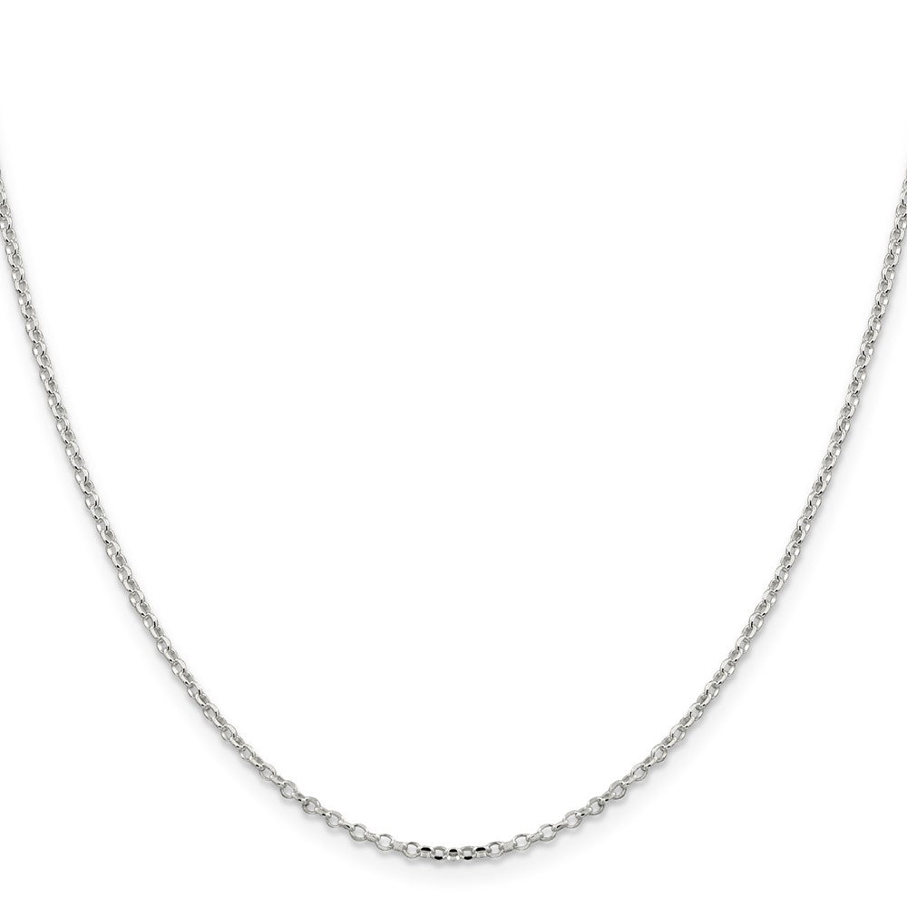 20 Inch Sterling Silver 1.75mm Diamond-Cut Cable Chain Necklace