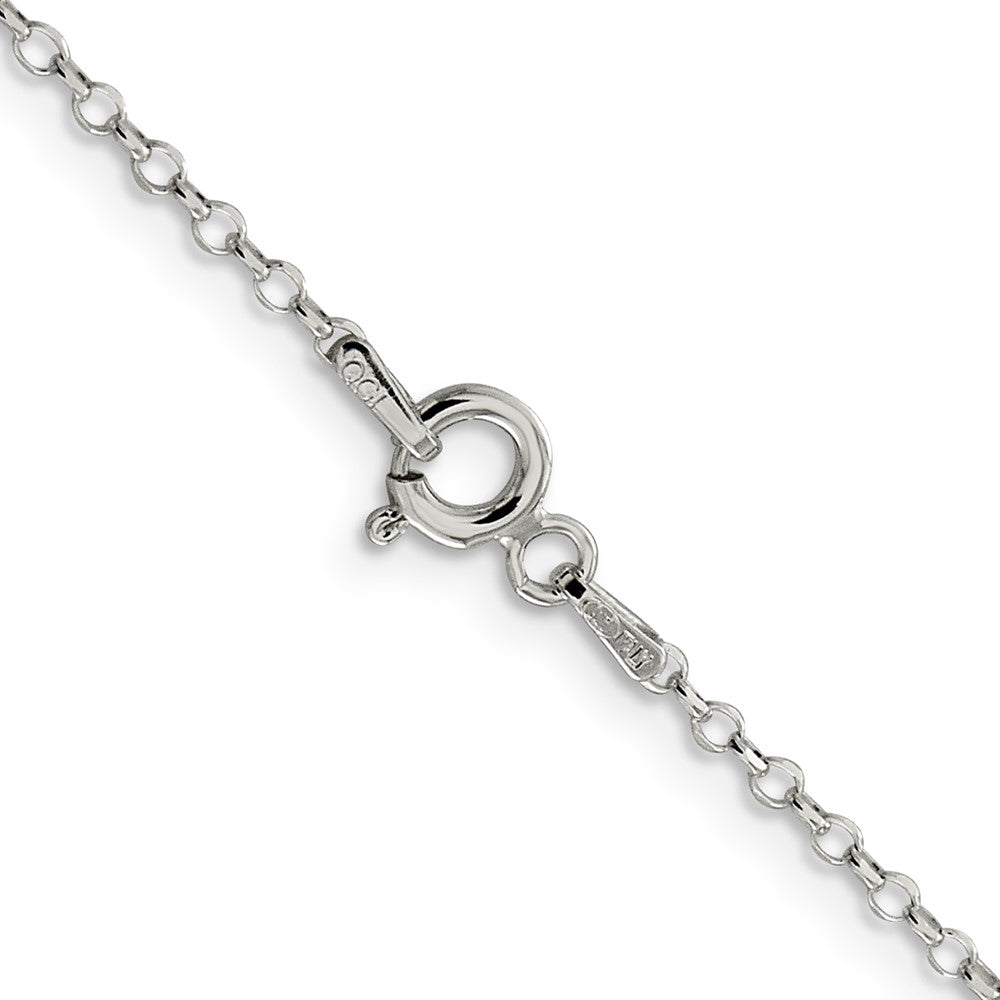 30 Inch Sterling Silver 1.75mm Diamond-Cut Cable Chain Necklace