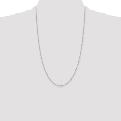 26 Inch Sterling Silver 1.75mm Diamond-Cut Cable Chain Necklace