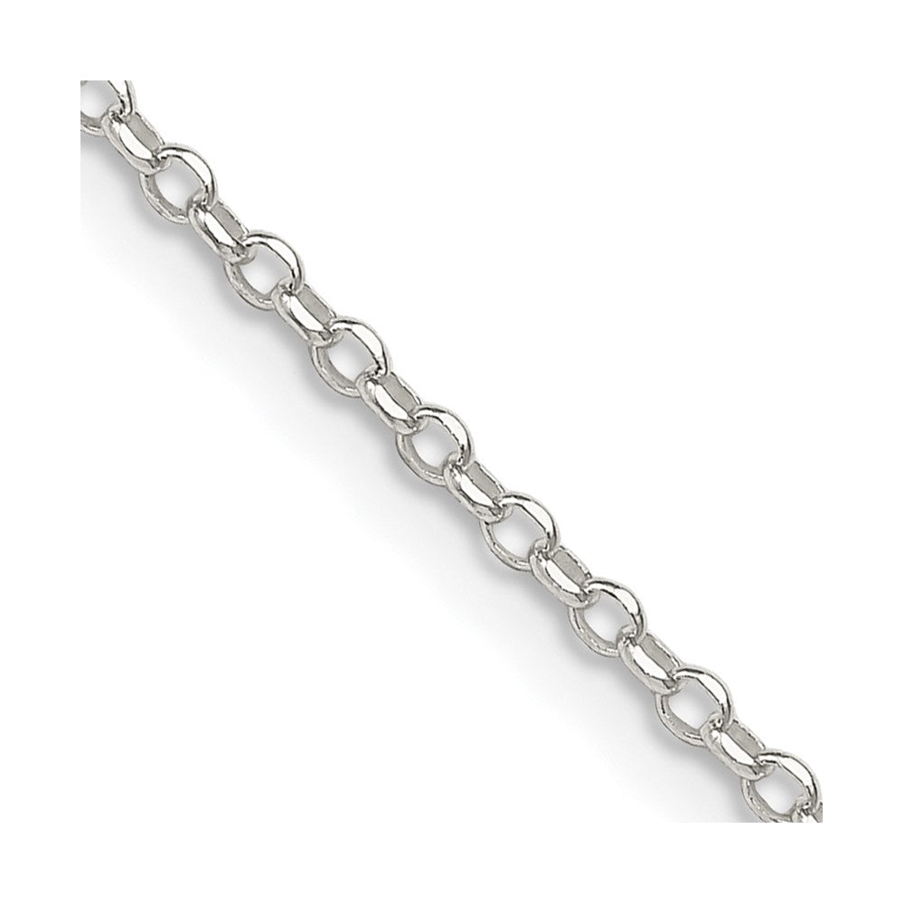 16 Inch Sterling Silver 1.75mm Diamond-Cut Cable Chain Necklace
